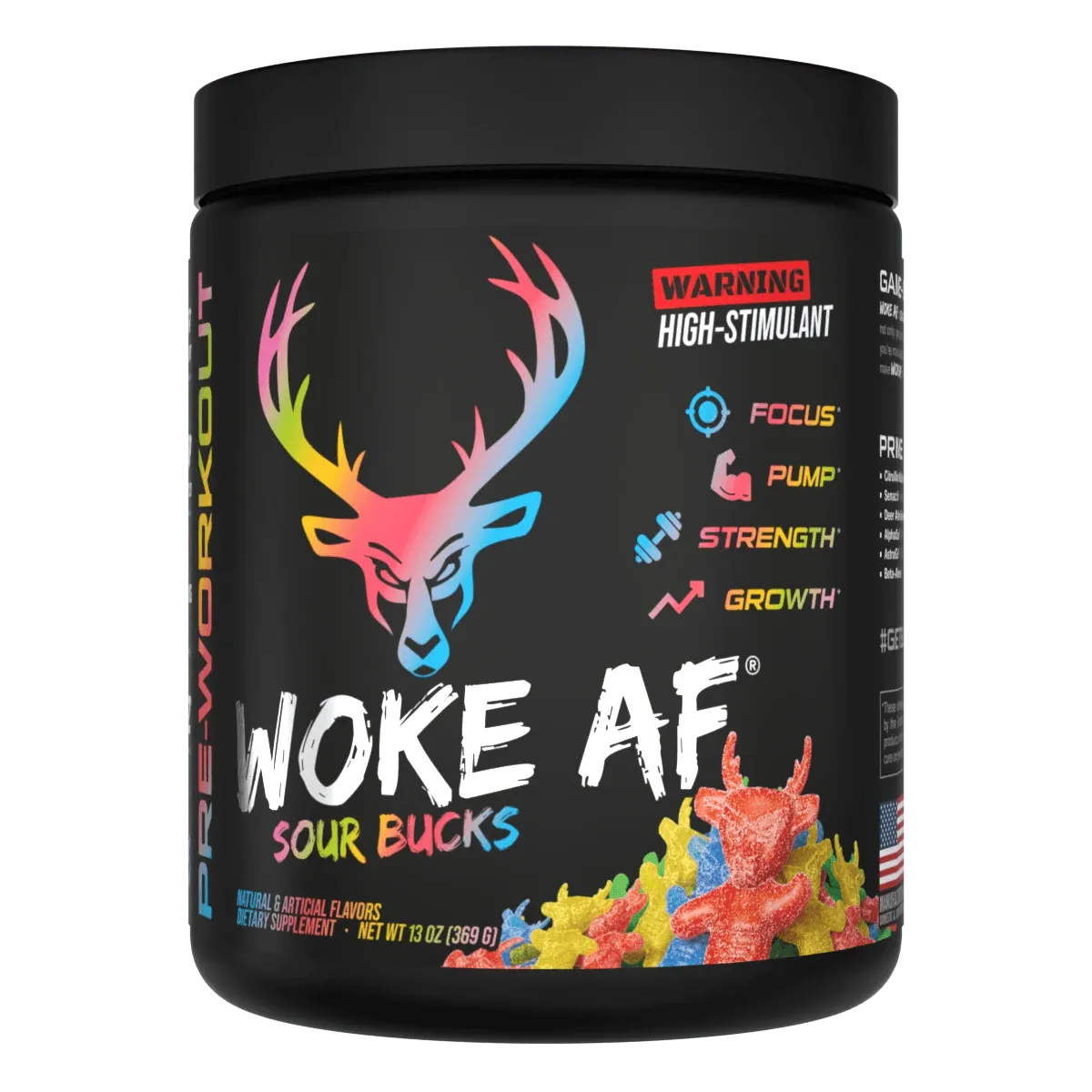 Woke AF - High Stimulant Pre-Workout - Bucked Up