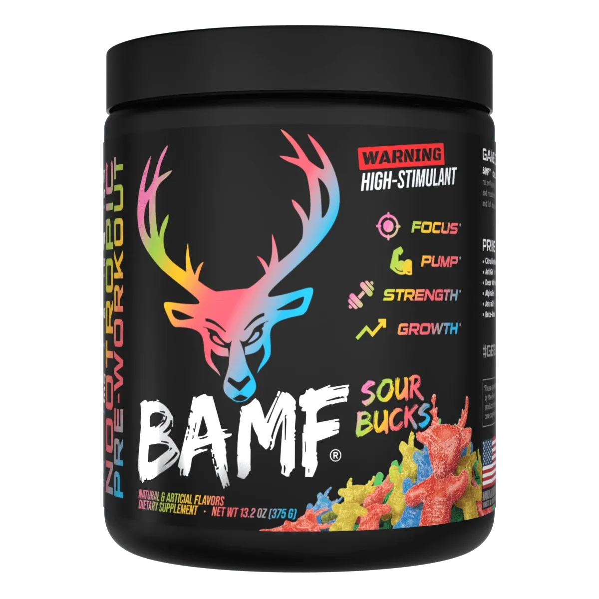 BAMF High Stimulant Nootropic Pre-Workout - Bucked Up