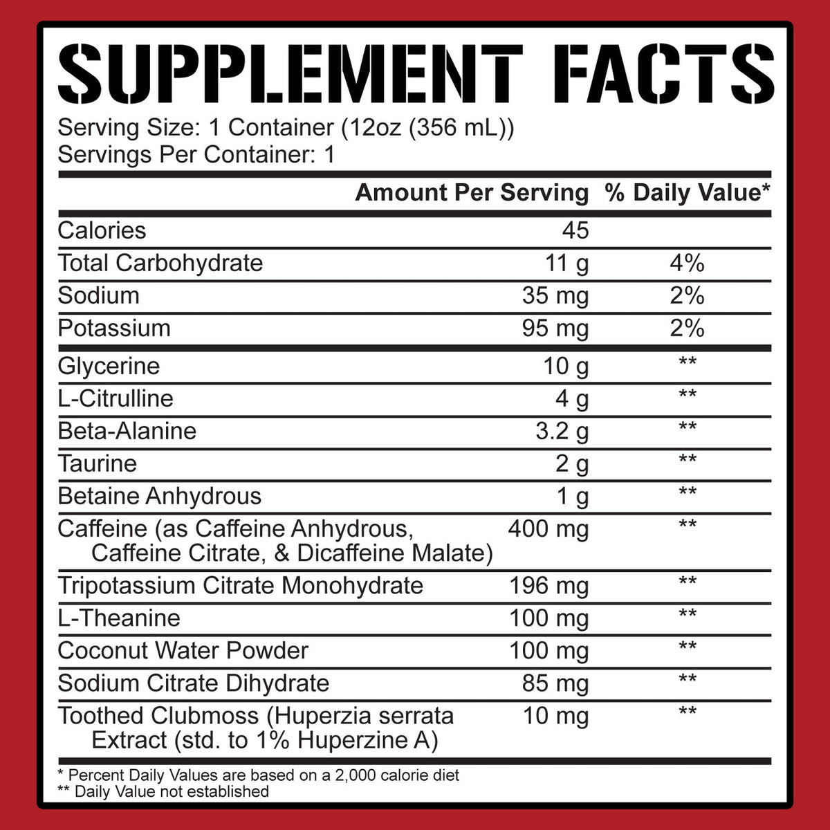 KILL IT RTD Pre-Workout - 5% Nutrition