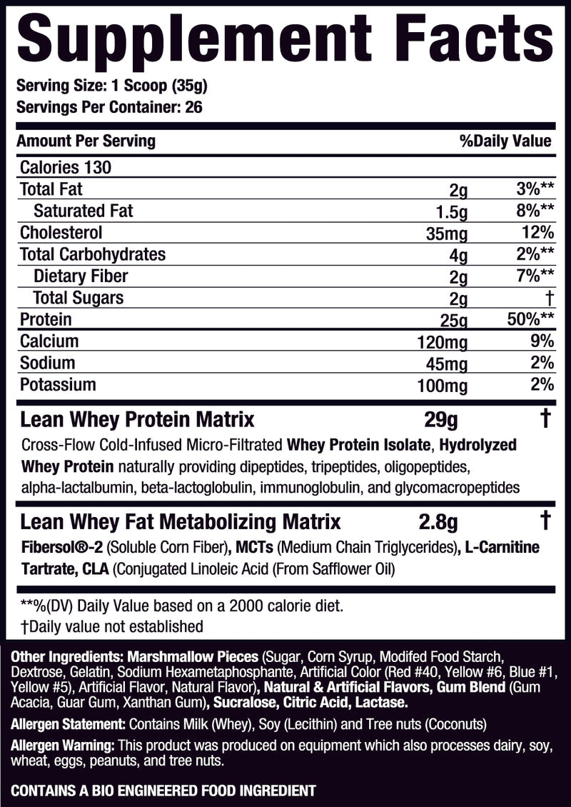 Lean Whey Iso Hydro Gourmet Protein-Musclesport