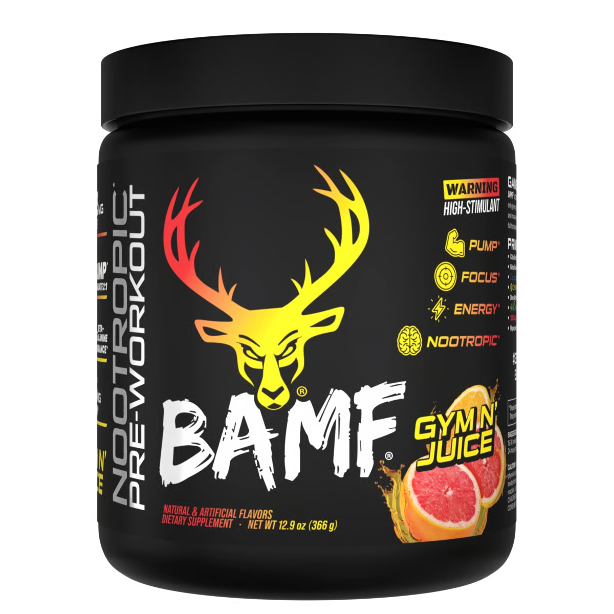 BAMF High Stimulant Nootropic Pre-Workout - Bucked Up