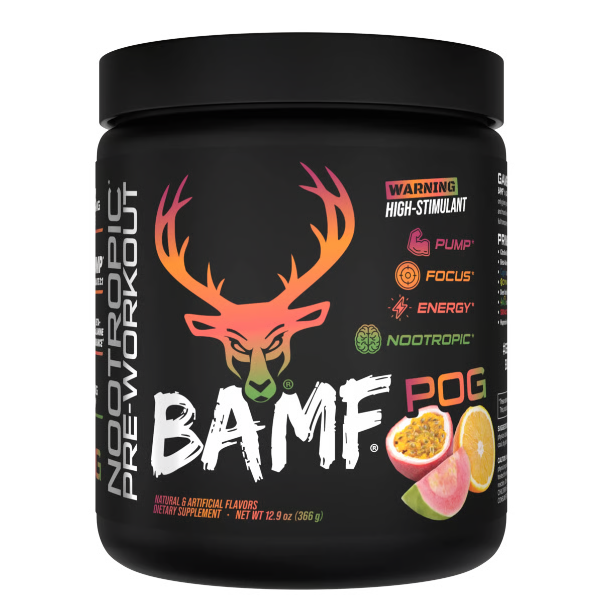 BAMF High Stimulant Nootropic Pre-Workout - Bucked Up