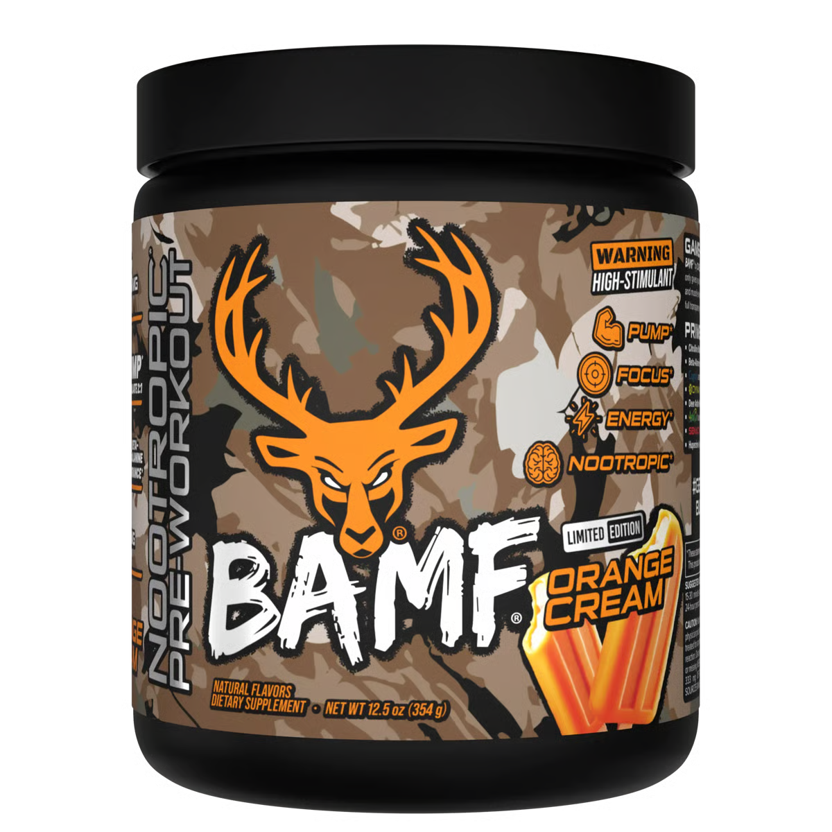 BAMF High Stimulant Nootropic Pre-Workout - Bucked Up