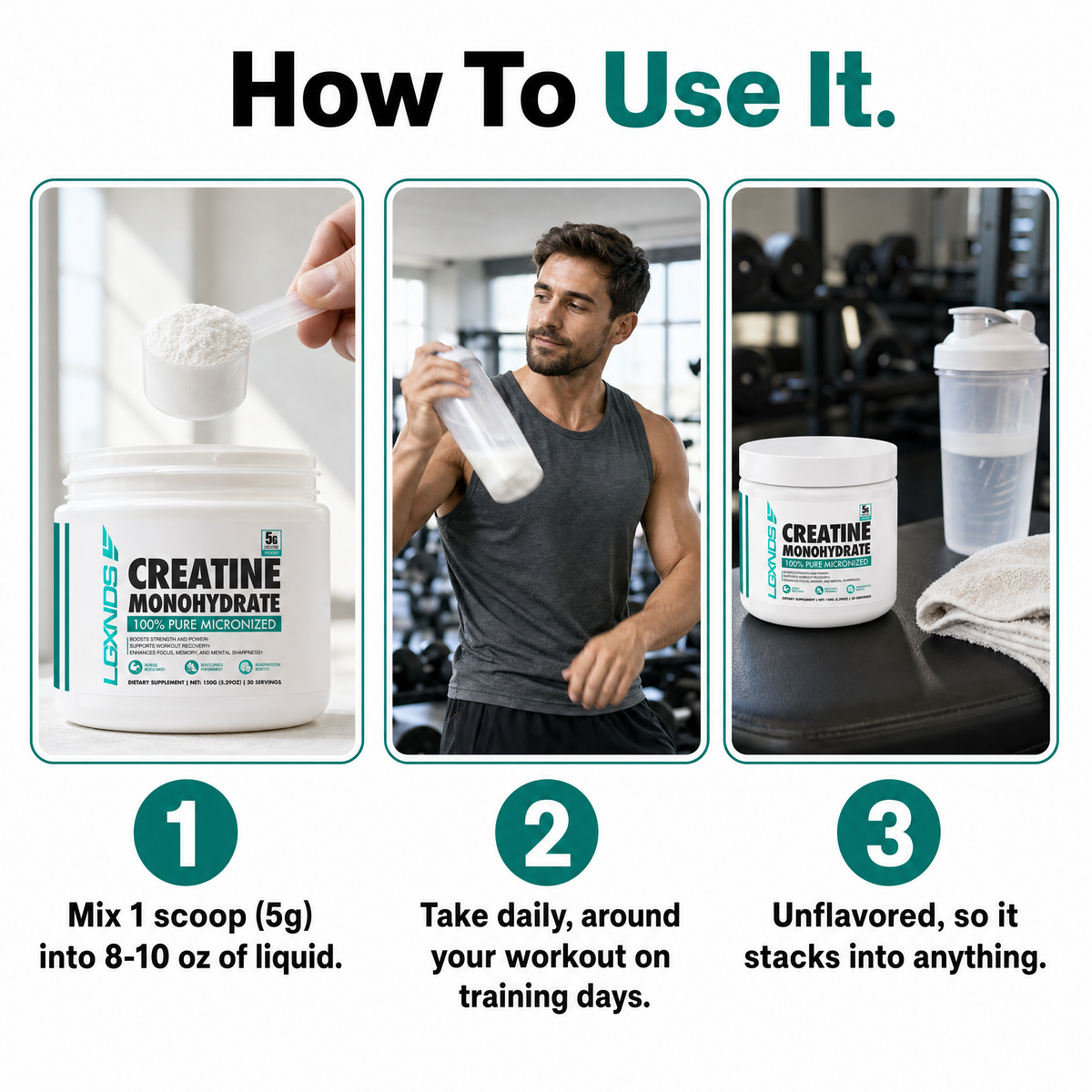 Creatine Monohydrate - 60 Servings