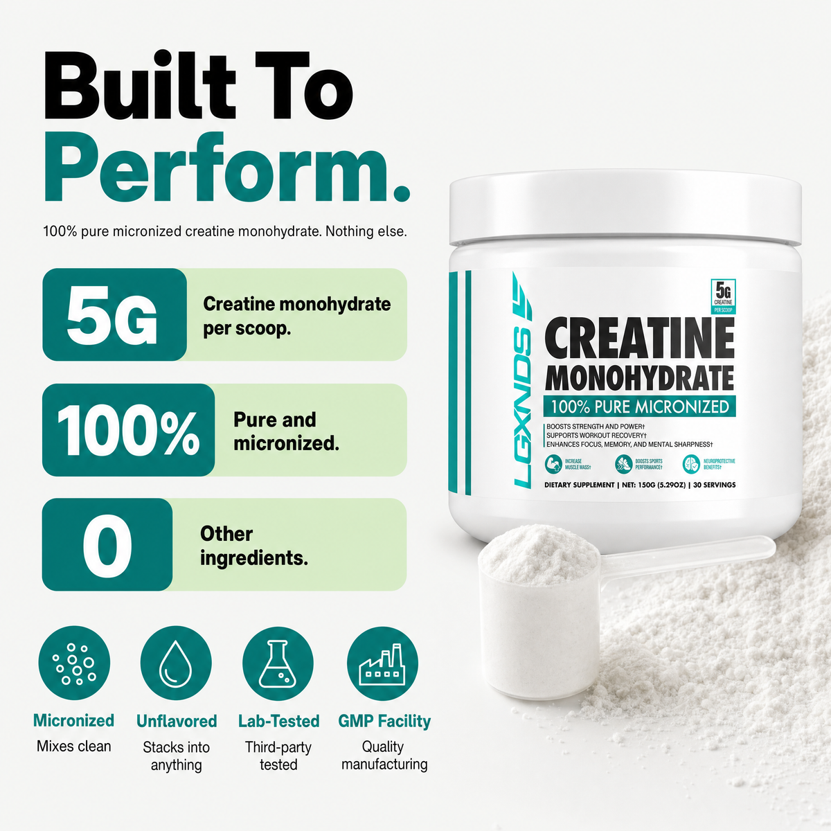 Creatine Monohydrate - 60 Servings
